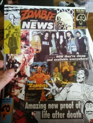 Rob White Zombie Fan Club Fanzine Newsletter Rare Htf News 1