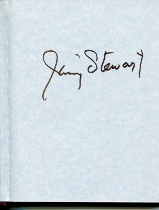 James Jimmy Stewart Autograph Actor The Man Who Shot Liberty Valance Signed Book