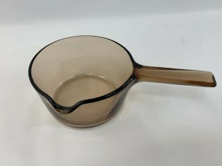 Corning Vision Amber 1l Pour Spout Saucepan Pot Cookware Pyrex Visionware