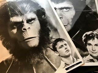 Planet Of The Apes Makeup Movie Promo Stills 8x10 1960s