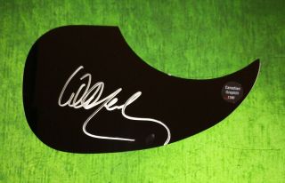 Willie Nelson Hand Signed Autograph Guitar Pick Guard