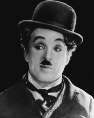 English Comic Actor Charlie Chaplin Glossy 8x10 Photo Famous Film Star Portrait