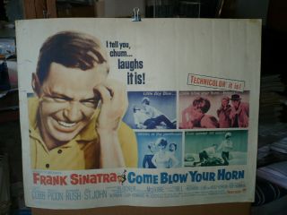 Come Blow Your Horn,  Rolled Orig 22x28 / Movie Poster (frank Sinatra) - 1963