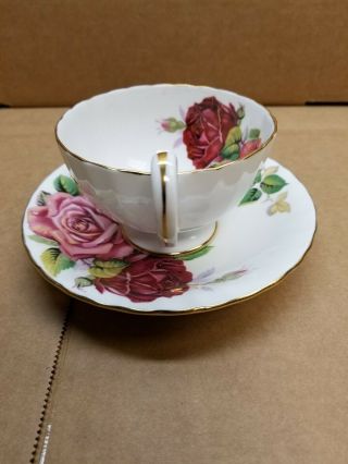 Aynsley Teacup & Saucer 3 Large Roses 3