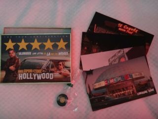 Once Upon A Time In Hollywood Premiere Collector Pin Plus Postcard Set