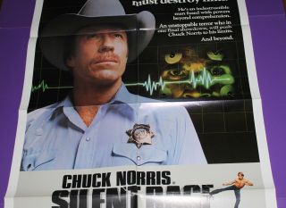 SILENT RAGE MOVIE POSTER ONE SHEET CHUCK NORRIS 3