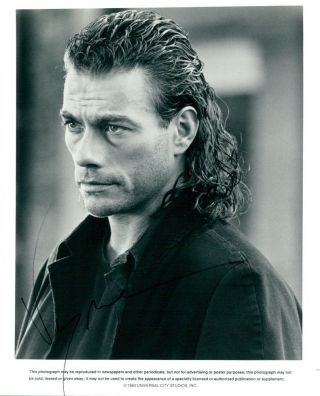 Jean - Claude Van Damme Signed 8x10 Photo