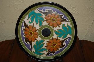 Vintage Gouda Art Pottery Plate,  C.  1910 - 1928