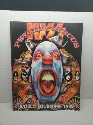 Kiss Psycho Circus Tour Program Auto Graph1998 - 1999 11 " X14 " Music C90h