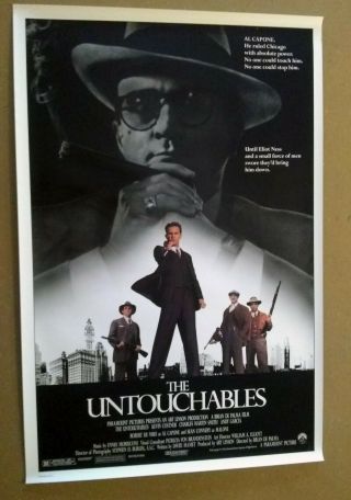 The Untouchables Vintage 1 - Sheet Theatrical Poster 1987 Rolled N