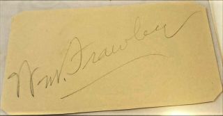 Autograph - William Frawley - Beloved I Love Lucy Character - Fred Mertz