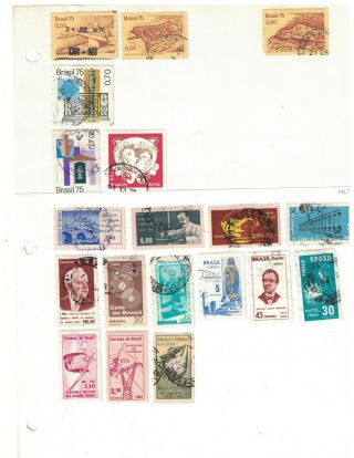 Brazil - A Selection Of 268 All Different.  Mostly.  02 Braz268