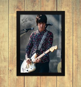 Johnny Marr The Smiths V1 Signed Autograph Poster Print A4 A5 Frame