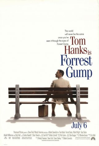 Forrest Gump 1994 27x41 Orig Movie Poster Fff - 10913 Rolled Fine,  Very Fine