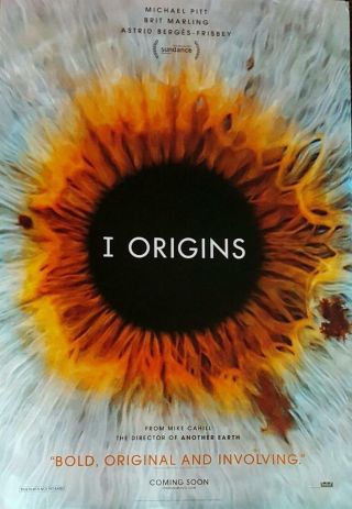 I Origins - 27 " X40 " D/s Movie Poster One Sheet 2014 Michael Pitt Rare