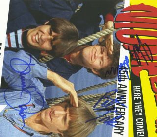 The Monkees autographed gig poster Peter Tork,  Micky Dolenz,  Davy Jones 3