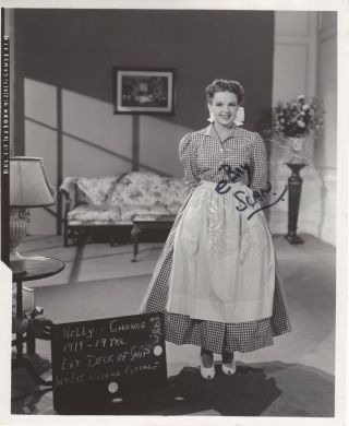 Judy Garland Vintage Wardrobe Test Photo For Little Nelly Kelly By Grimes 1940