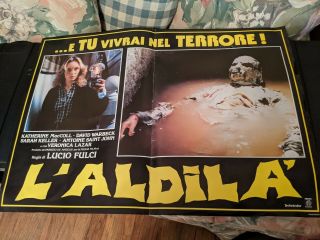 The Beyond Photobusta Poster Lucio Fulci Grindhouse Cult Gore