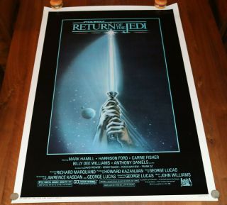 Star Wars Poster Return Of The Jedi One Sheet 830013 Rolled 27 " X41 " 90s Fan Club