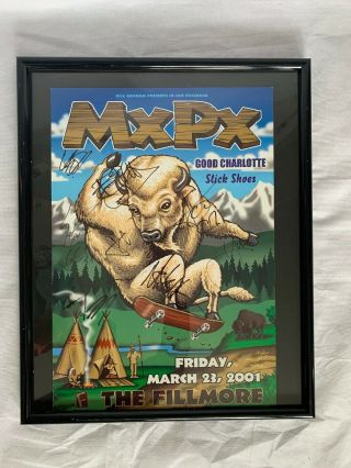MXPX GOOD CHARLOTTE FILLMORE CONCERT POSTER SIGNED BY THE BANDS 2