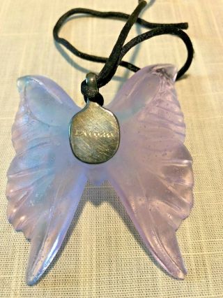 Daum Crystal Purple Amethyst Butterfly Ornament Pendant 2