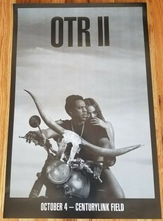 Beyonce And Jay Z: On The Run Tour Poster 24x36 Centurylink Field,  Seattle