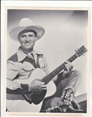 Gene Autry - Hollywood Western Cowboy Movie Star Mail - Away 1950s Fan Photo