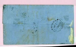 1867 1s Rate Cover to Trinidad from London 10d Brown,  2d Blue Rare Item (N087) 2