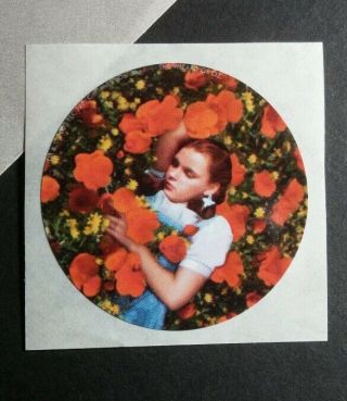 The Wizard Of Oz Judy Garland Dorothy Sleeping In Flowers Laying Movie Sticker