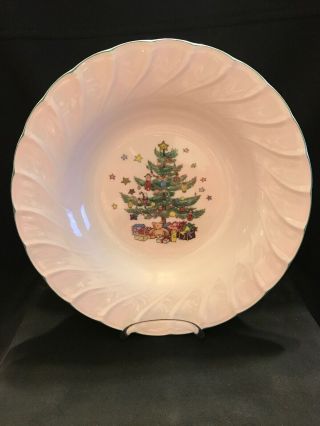 ☃️ Nikko Happy Holidays Rimmed Soup Bowl Set Of 5,  9 1/4 Inches