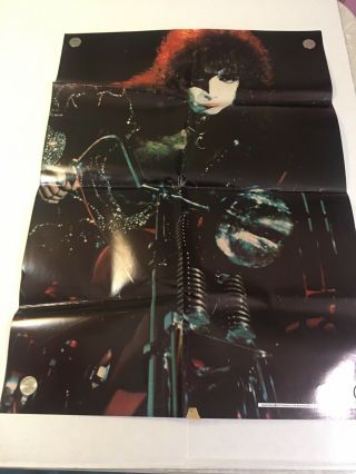 Vintage 1977 Kiss Paul Stanley Motorcycle Poster