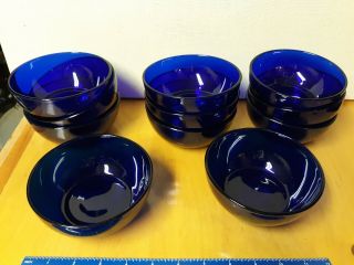 Kaj Franck Vintage Cobalt Blue Kartio Bowls Iittala Nuutajarvi Finland 11 Piece