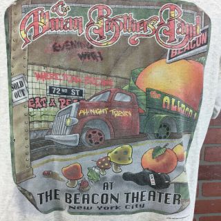 Vintage The Allman Brothers Band At Beacon Theater 1996 Nyc T Shirt Size Xl