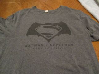 Batman V Superman Film Crew L T - Shirt Rare Ben Affleck Henry Cavill Amy Adams