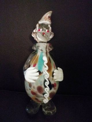Murano Art Glass Clown Decanter