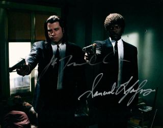 Samuel L Jackson John Travolta Signed 8x10 Photo Autographed Picture Plus