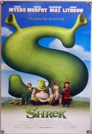 Shrek Ds Rolled Orig 1sh Movie Poster Mike Myers Cameron Diaz (2001)