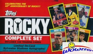 2016 Topps Rocky Movies Trading Cards Complete Set Of 330 Stallone Auto?