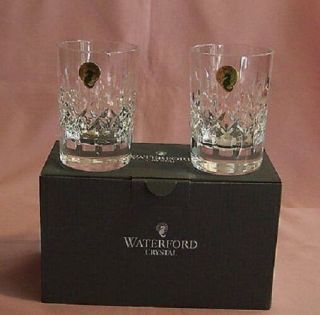 Waterford Theresa Whiskey Tumbler Pair 40009322 Brand Crystal Rare Fs