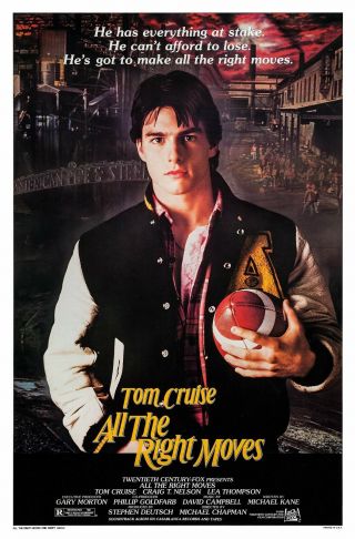 All The Right Moves (1983) Movie Poster - Rolled