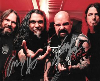Slayer Signed Autographed 8x10 Photo Kerry King & Gary Holt Proof 2
