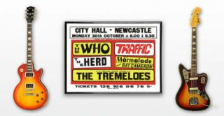 Huge 23x33 The Who Traffic Herd Gig Poster Newcastle 67
