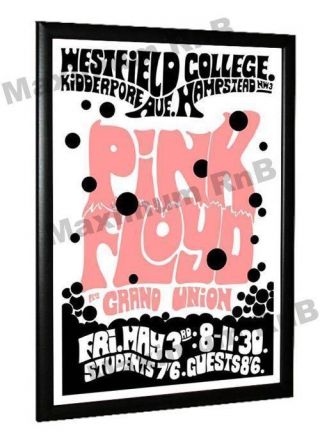 Pink Floyd Concert Poster Westfield College Hampstead North London 1968