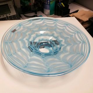 Waterford Evolution - Cresting Wave,  Blue,  15 " Crystal Platter