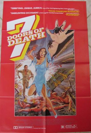 7 Doors Of Death Beyond Lucio Fulci Horror Cool Art 1983 1sh Movie Poster