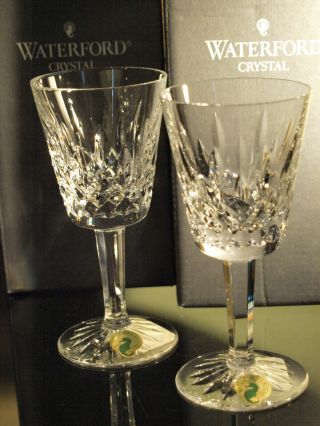 Waterford Crystal Lismore White Wine Glass Set Of 2 Brand