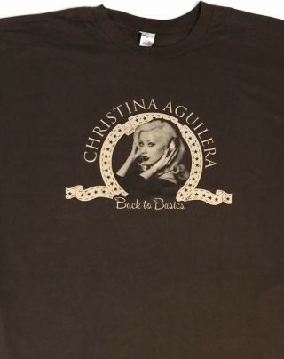 Christina Aguilera Back To Basics 2007 T - Shirt - Xl