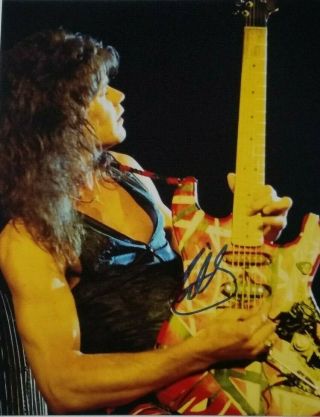 Eddie Van Halen Personally Autographed/signed Photo (8x10) W/coa & D Hologram
