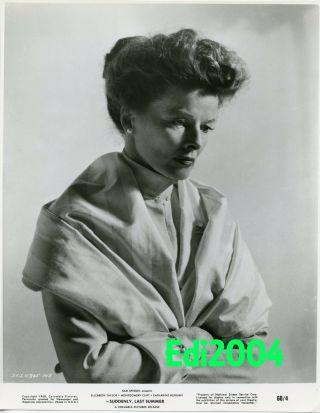 Katharine Hepburn Vintage Photo " Suddenly Last Summer " 1960