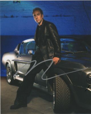 Nicolas Cage Gone In 60 Seconds Autographed Signed 8x10 Photo 2019 - 10